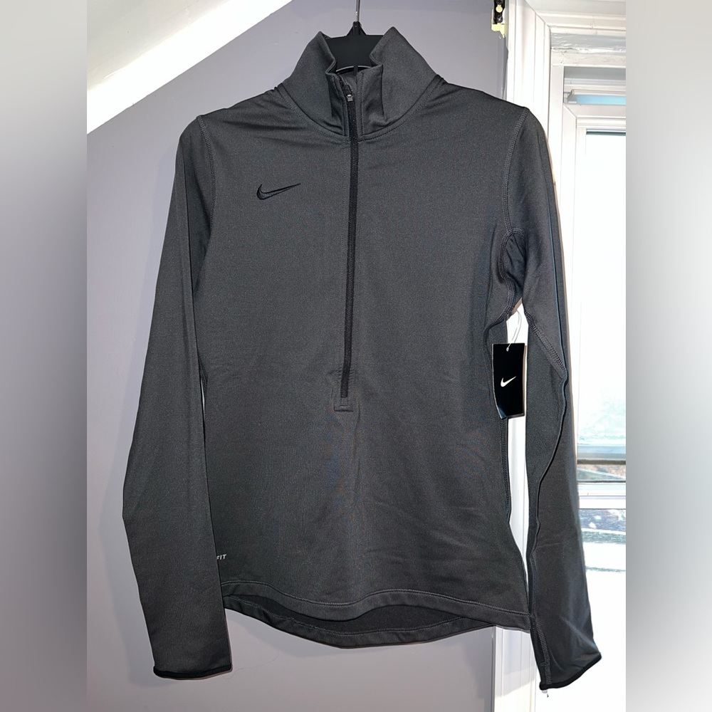 Charcoal Grey Nike Zip-Up